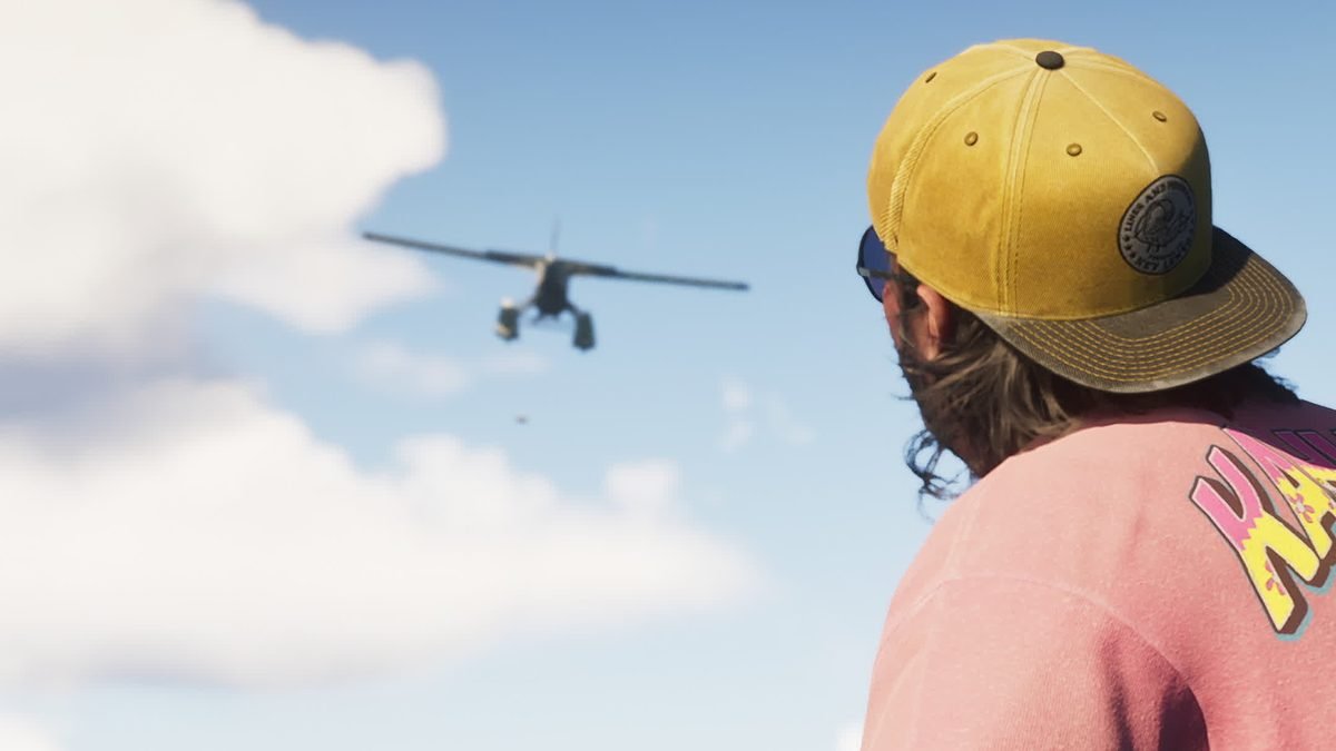 Quadro do vídeo de Cal Hampton no site oficial de GTA VI