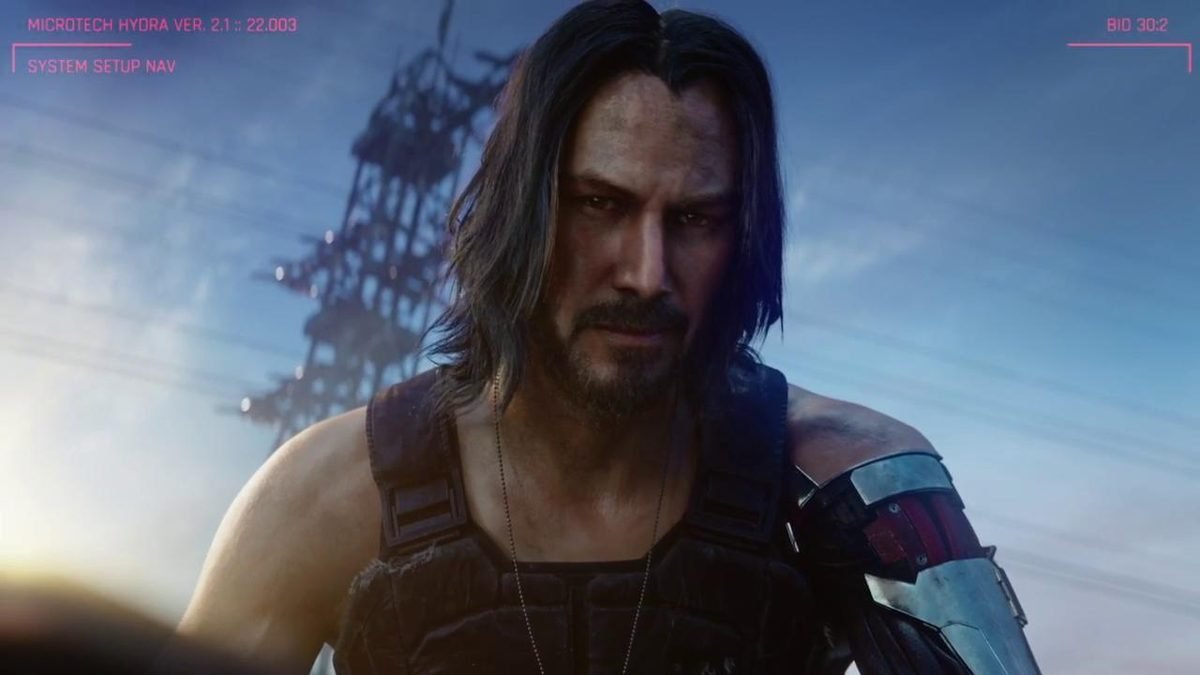 Arte de Cyberpunk 2077, da CD Projekt Red