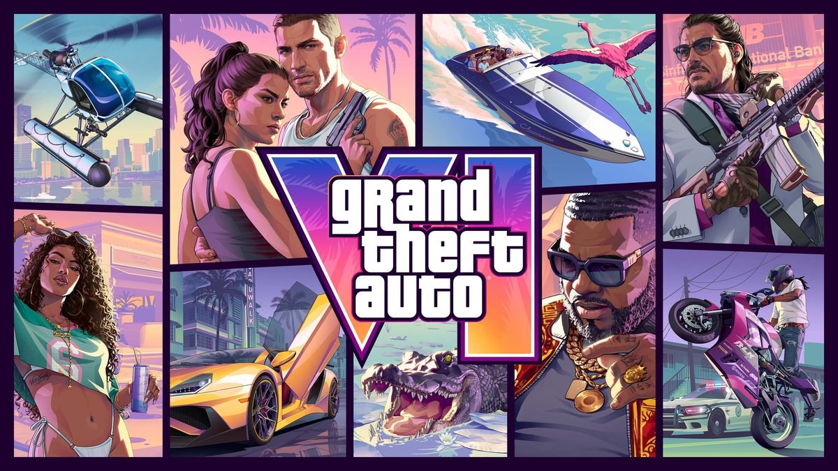 Arte oficial de divulgação da pré-venda de Grand Theft Auto VI
