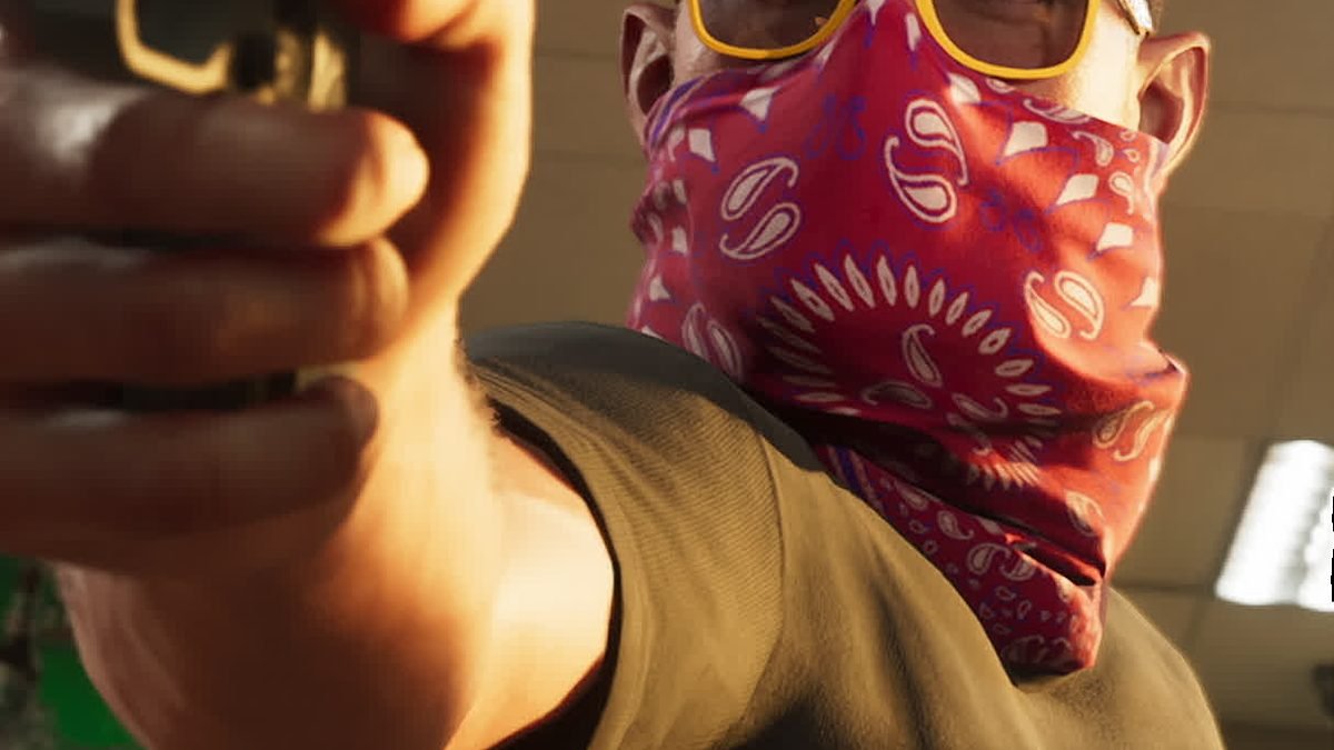 Arte oficial de Jason Duval, um dos protagonistas de GTA 6, no site da Rockstar