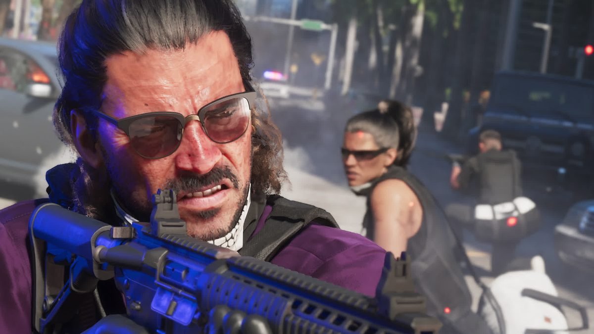 Quadro do vídeo de Raul Bautista no site oficial de GTA VI