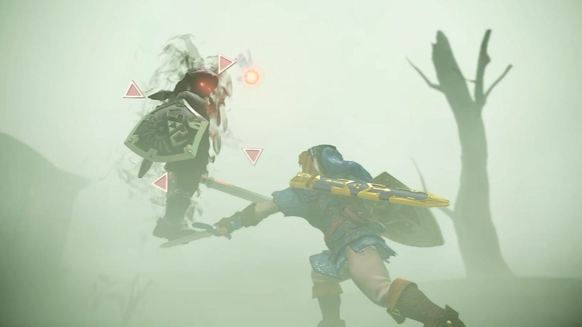 Dark Link em cena do trailer do remake de Zelda: Ocarina of Time